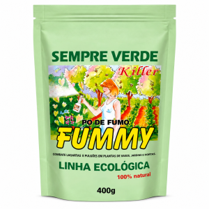 Fummy Killer Sempre Verde 400g Pó de Fumo Para Pragas em Plantas Jardim e Horta