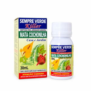 Inseticida Killer Sempre Verde 30ml Mata Cochonilha para Plantas Jardim e Jardinagem